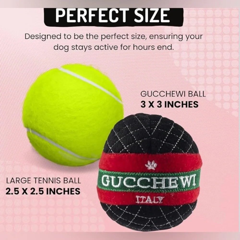 Luxurious Plush Dog Ball